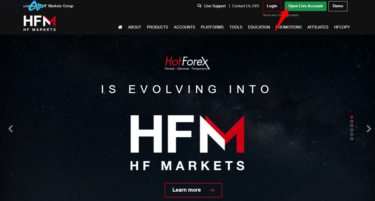 شارژ بروکر HFM