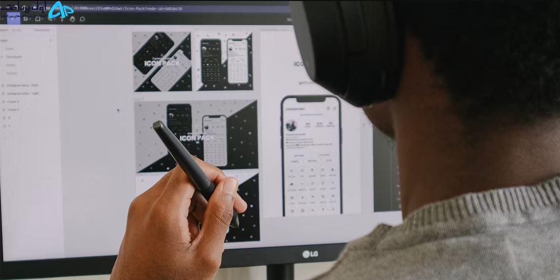 مقیاس خاکستری طراحی های UX/UI