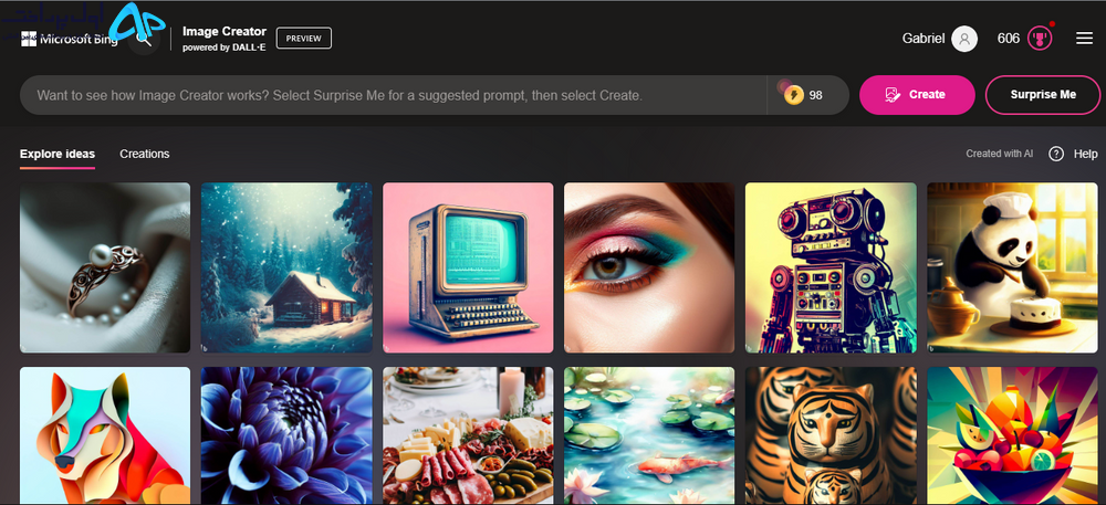 استفاده از Bing AI Image Generator