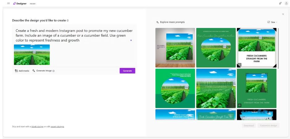 هوش مصنوعیMicrosoft Designer