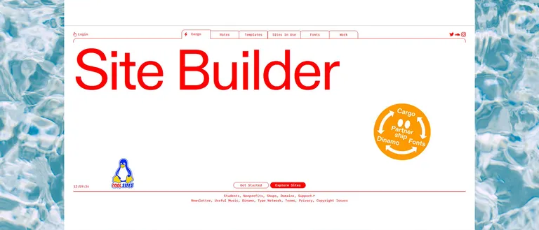 بررسی CARGO WEBSITE BUILDER