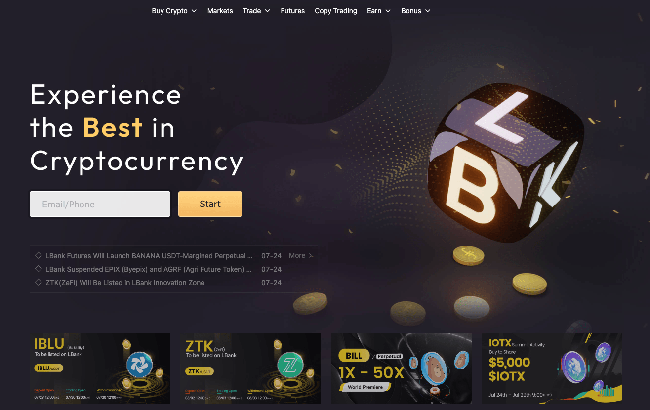 صرافی ارزدیجیتال ال بانک (LBank)