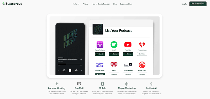 سایت Buzzsprout
