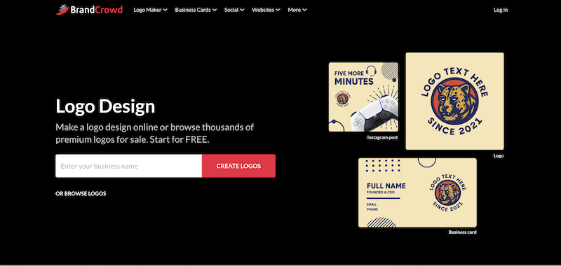 سایت BrandCrowd