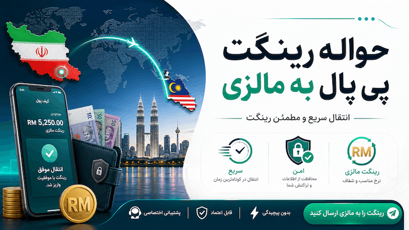 حواله رینگیت پی پال به مالزی